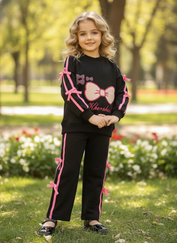 بلوزشلوارنوارصورتی