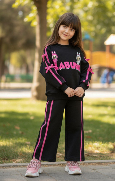 باوزشلوارلبوبونوارصورتی