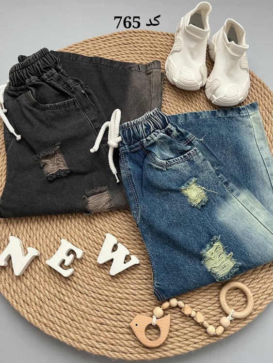 شلوارلی بگ وایدکمرکش وزاپدار