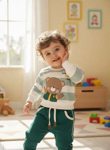 بلوزشلوار خواهر برادری خرسی